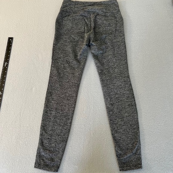 Athleta Womens Herringbone metro High Rise Leggings Black White Size Medium - Picture 9 of 12